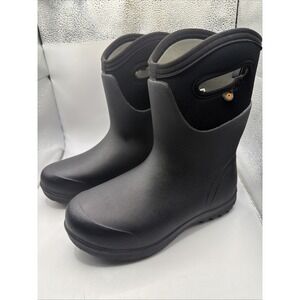 Bogs Women's Neo-Classic Mid Waterproof Insulated Boots Black Size 7. New